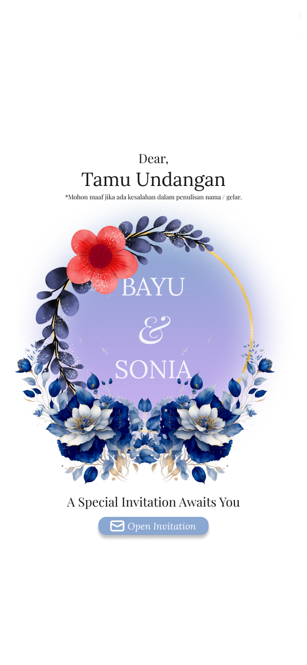 Pratinjau template undangan Botanical