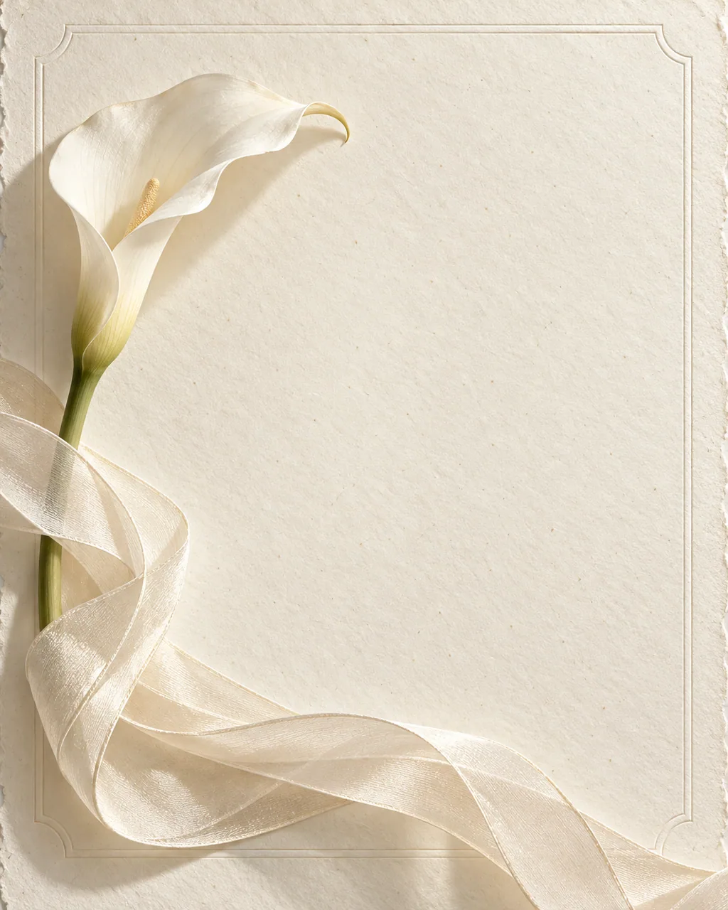 Pratinjau template undangan Minimal Ivory